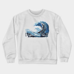 The Big Blue Wave Crewneck Sweatshirt